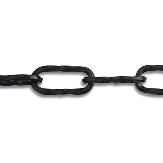 Chaîne lustrerie Acier torsadé noir 10kg Ø2,2mm