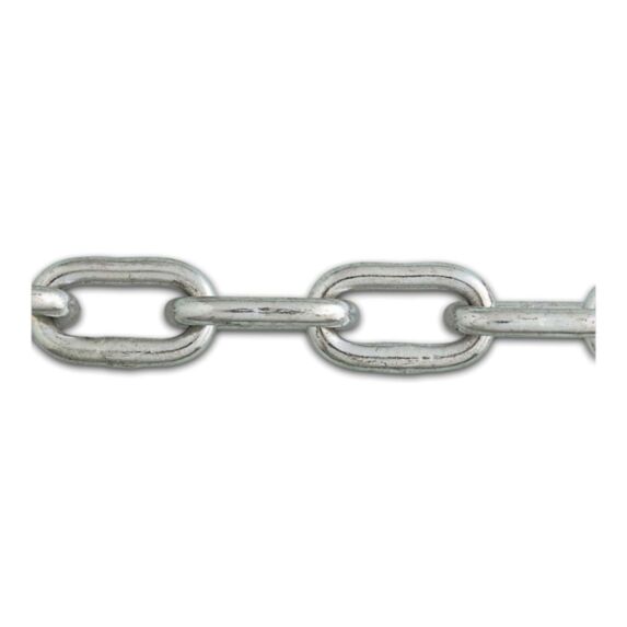 Chaîne droite soudée maille courte acier zingue Ø8mm - CHAPUIS