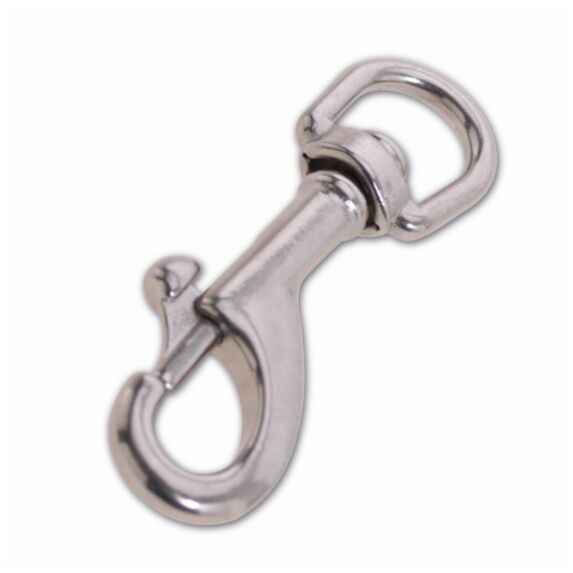 Mousqueton pompe zamak nickelé L.110mm gris - CHAPUIS