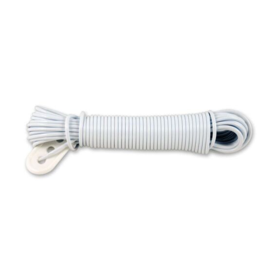 Corde à linge blanche avec tendeur - CHAPUIS