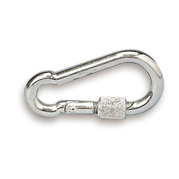 Mousqueton à vis acier zingué diamètre fil 8mm longueur 80mm - CHAPUIS