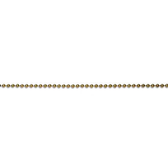 Chaine boule laiton 10k ∅ 3.2mm - CHAPUIS