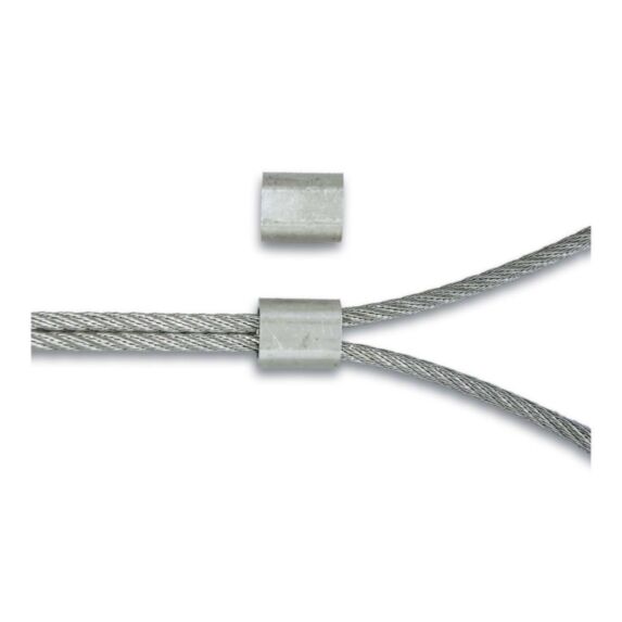 2 Manchons aluminium pour câble 4mm x2 - CHAPUIS
