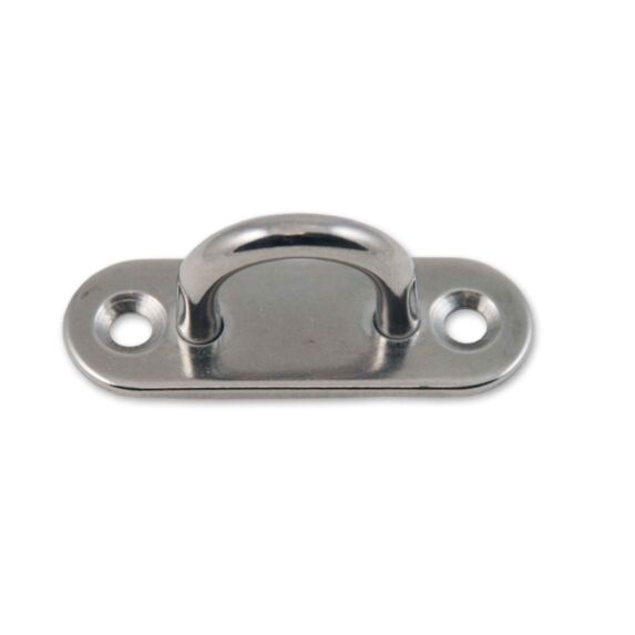 2 platines avec œil acier inoxydable 45x15mm dia.12mm x2 - CHAPUIS