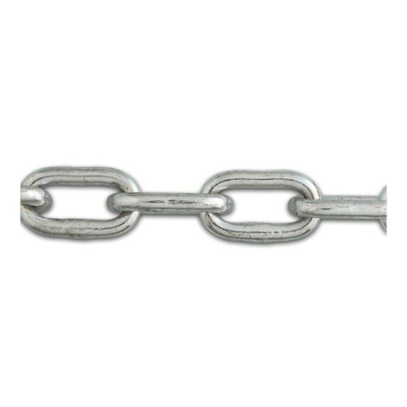 Chaîne droite soudée maille courte acier zingué Ø 8mm résist