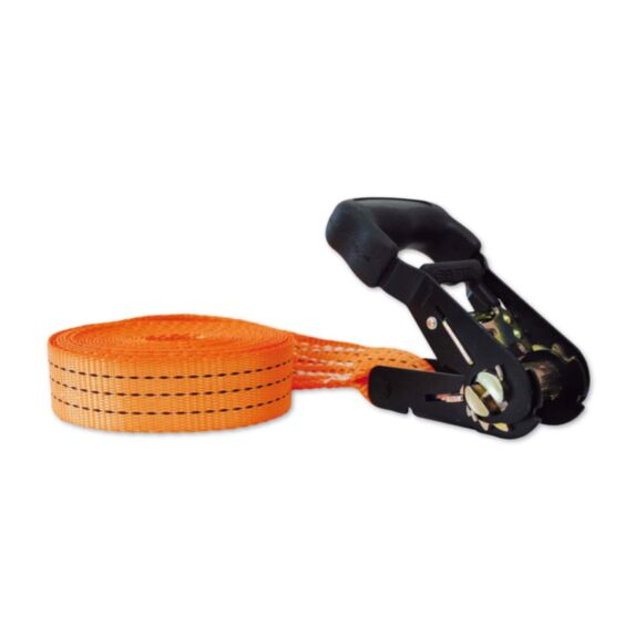 Sangle polyester orange + tendeur cliquet 35mmx6m - CHAPUIS