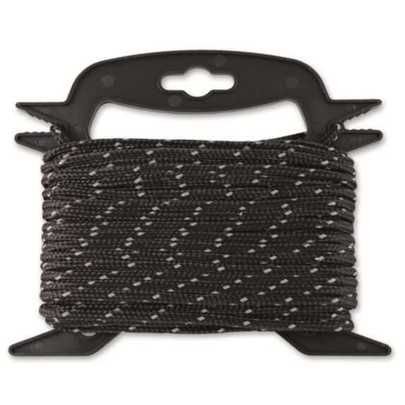 Corde réfléchissante noire Ø 4,8 mm L.15 m - CHAPUIS