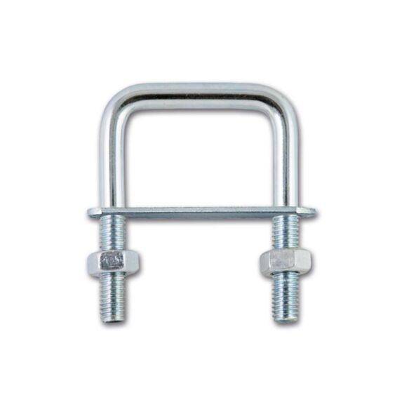 2 brides de fixation carrée pour tubes avec platine - CHAPUIS