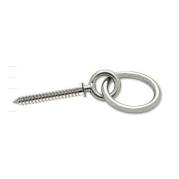 Piton à œil avec anneau acier inoxydable M8 Ø45mm L.80mm - CHAPUIS