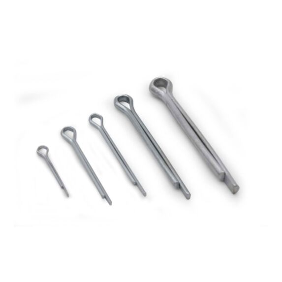 Assortiment de 25 goupilles fendues acier zingué Ø1,2/1,7/2,1/4/5mm L.20/39,5/40/51/60mm - CHAPUIS