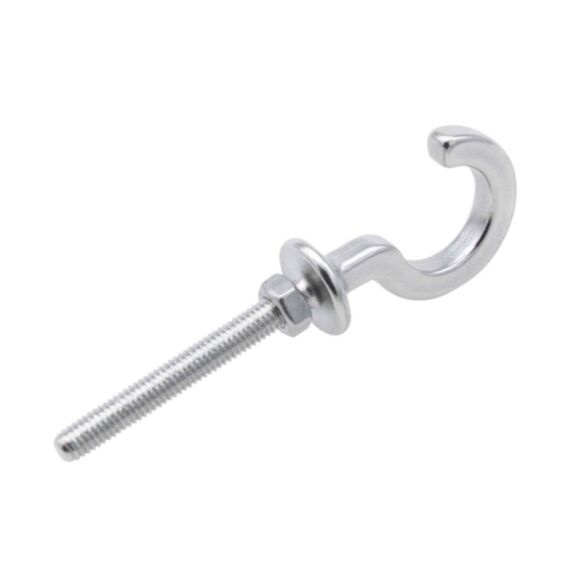 2 Pitons Crochet Ouvert Filetage Metrique M5 Tige 40mm - CHAPUIS