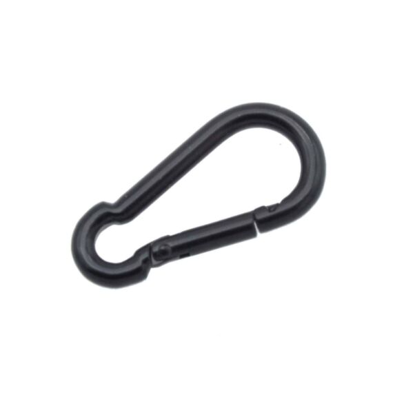 2 Mousquetons Pompier Noir Ø Fil 4mmxL.40mm - CHAPUIS