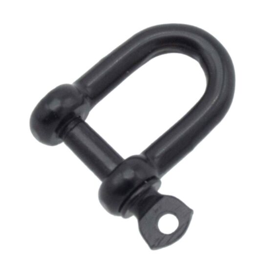 2 Manilles Droites Piton Noir Charge 80Kg Ø5mm L.9mm - CHAPUIS