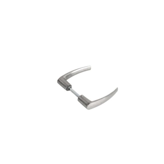 Béquille double Chantier aluminium poli (carré 6mm) avec fou