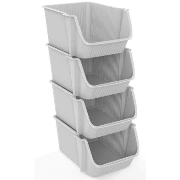 Tour de rangement Fly Tower offwhite 4 bacs - SUNDIS