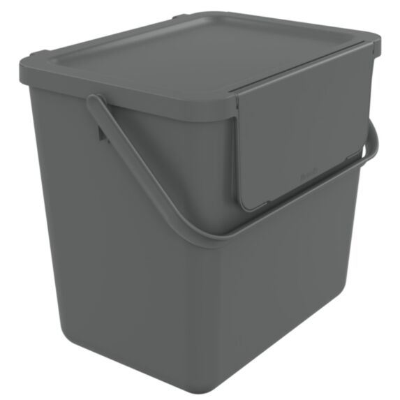 Poubelle Loops Polypropylène Gris 25L - SUNDIS