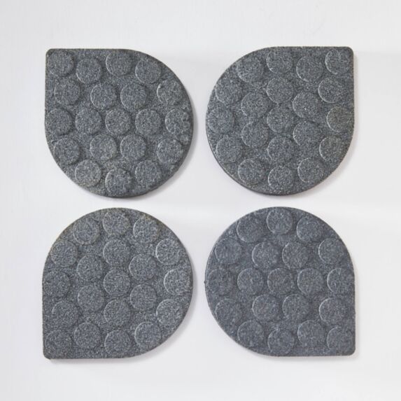 4 Patins Anti-vibration Gris