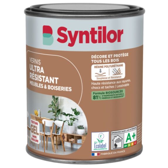 Vernis biosourcé chêne doré mat 0,25L - SYNTILOR