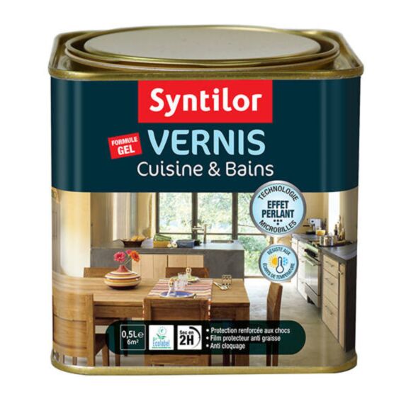 Vernis cuisine et salle de bains 0.5l incolore naturel - SYNTILOR