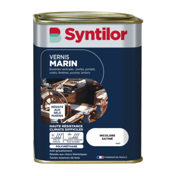 Vernis marin satiné incolore 1L - SYNTILOR