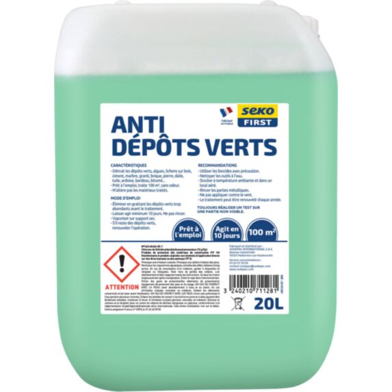 Traitement anti dépôts verts 20L - SEKO