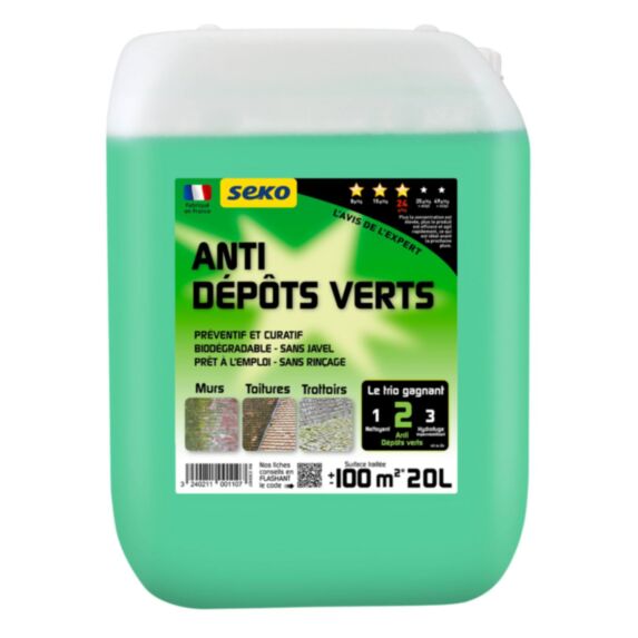 Traitement anti-dépôts verts 20L - SEKO