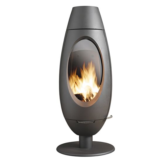 Poêle à bois fonte Ove 15kW Bûches 33cm - INVICTA