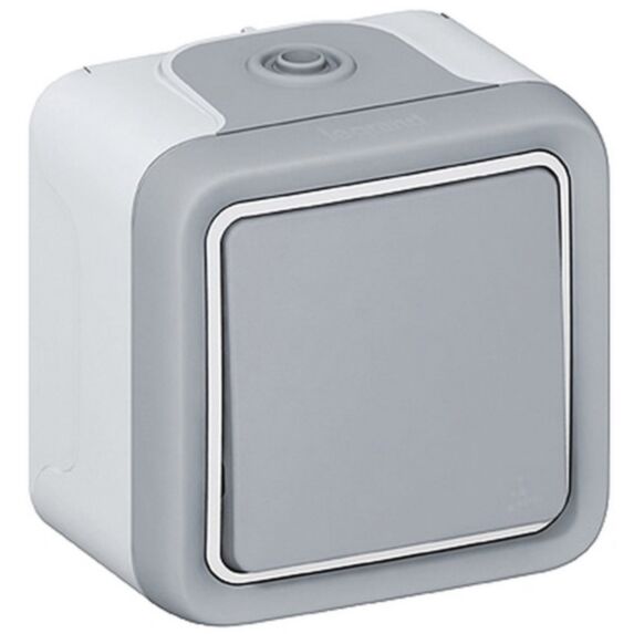 Interrupteur va et vient Plexo gris - LEGRAND