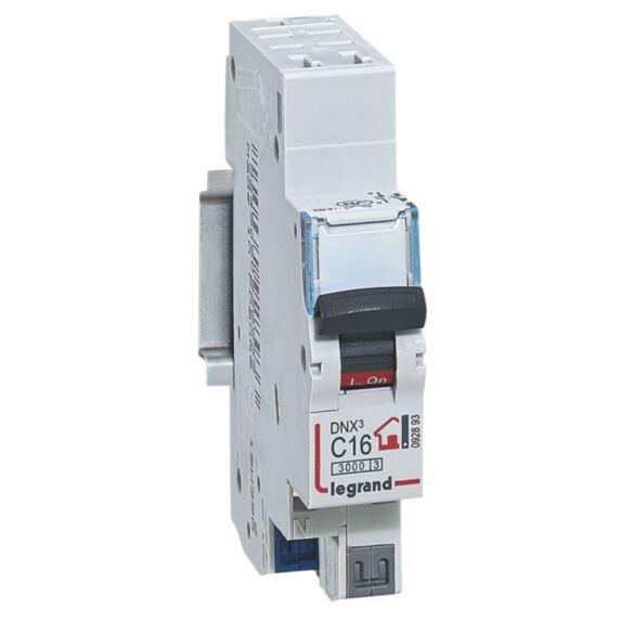 Disjoncteur de protection DNX³ Phase + Neutre 16A - LEGRAND