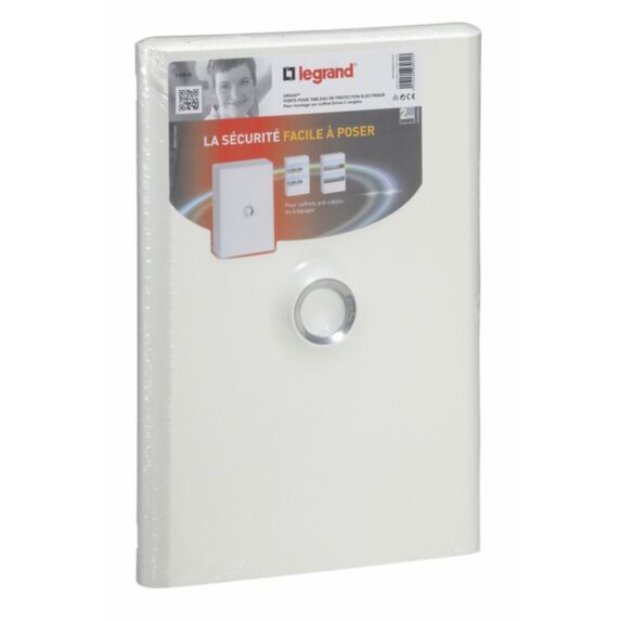 Porte blanche pour coffret drivia 2 rangees - LEGRAND