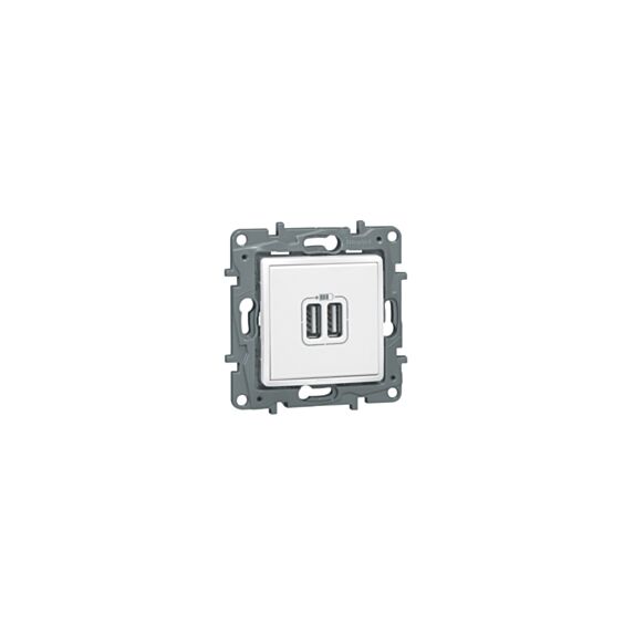 prise double chargeur usb niloé - enjoliveur éclat - LEGRAND