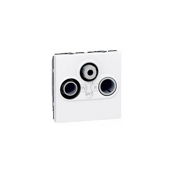 Prise tv-fm-sat mosaic 2 modules - LEGRAND