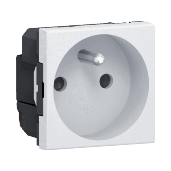 prise de courant avec terre mosaic - 16 a - 2 modules - bornes auto - enjo blanc - LEGRAND