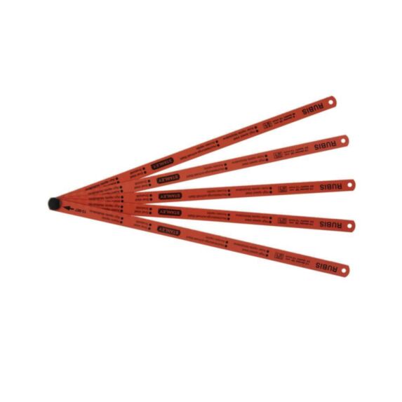 Lame de scie à métaux 8-10-12 dents HSS molybdène 5 lames - STANLEY