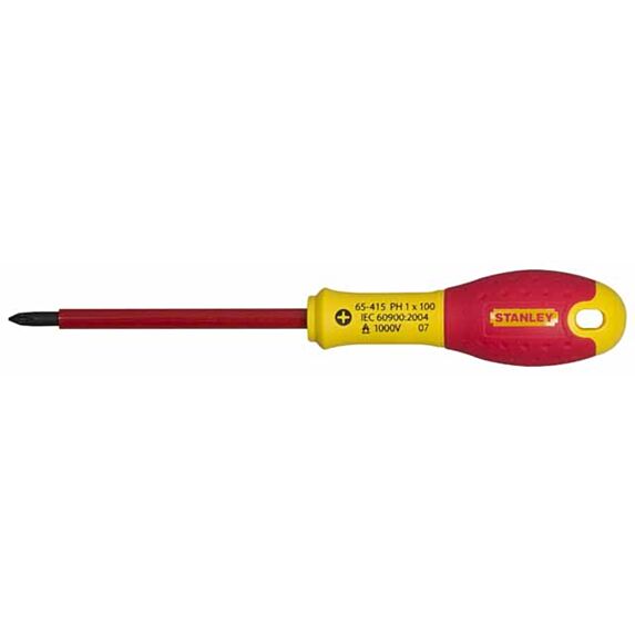 Tournevis phillips isolé 1000V PH1X100MM - STANLEY
