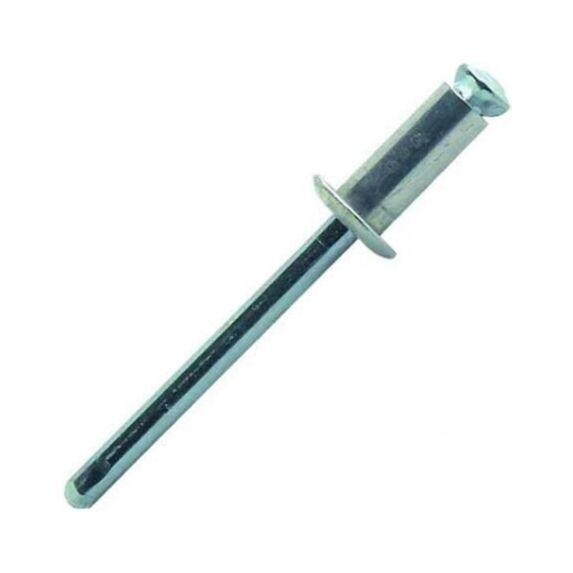 rivets aveugle 4x12 x48pcs alu acier tête plate - FISCHER DAREX
