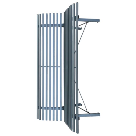 Banc de jardin America acier gris
