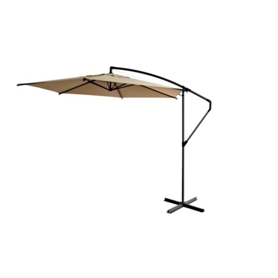 Parasol déporté rond ELIO Ø3m beige