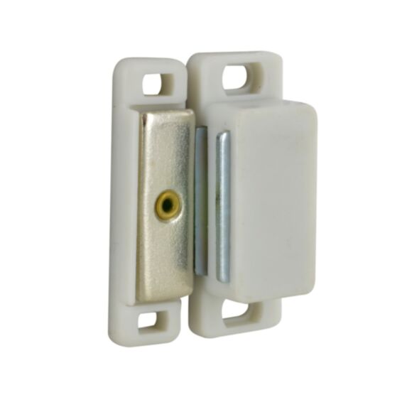 Loquet magnétique rectangle 6kg blanc x2 - CIME