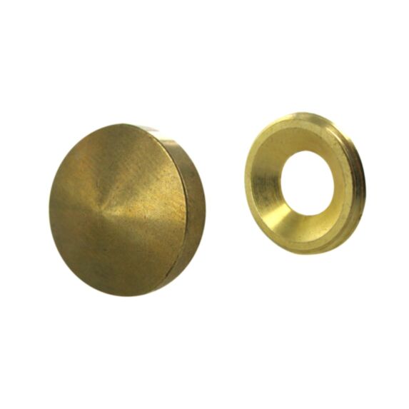 Cache vis D22mm en laiton poli x4 - CIME