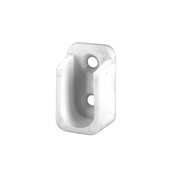 Supports muraux fermés CIME 30x15mm rond plastique blanc