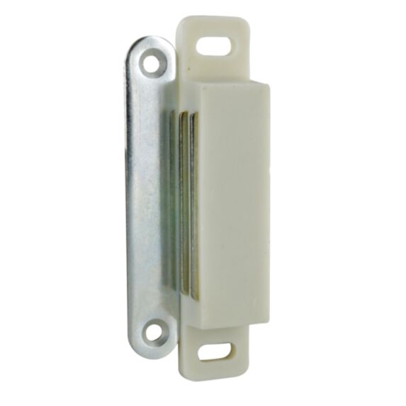 Loqueteau magnétique rectangle 12kg blanc - CIME