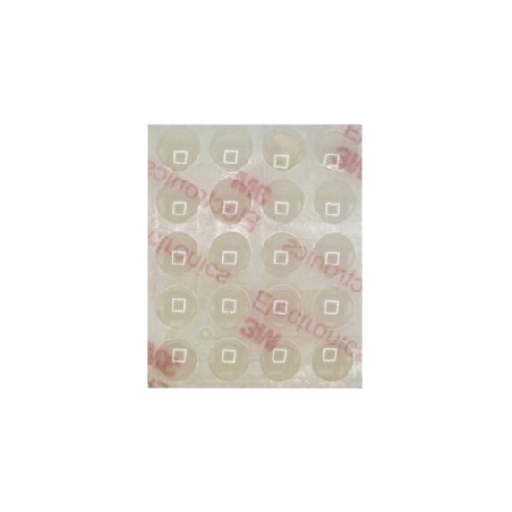 Pastille adhésive D7mm plastique transparent x20 - CIME