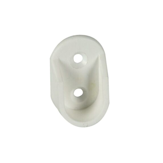 Lot de 2 supports muraux ouverts Ø19MM rond blanc - CIME