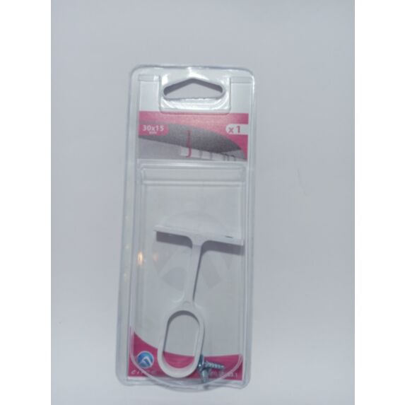 SUPPORT MILIEU FIXE POUR TUBE OVALE 30X15 BLANC - CIME