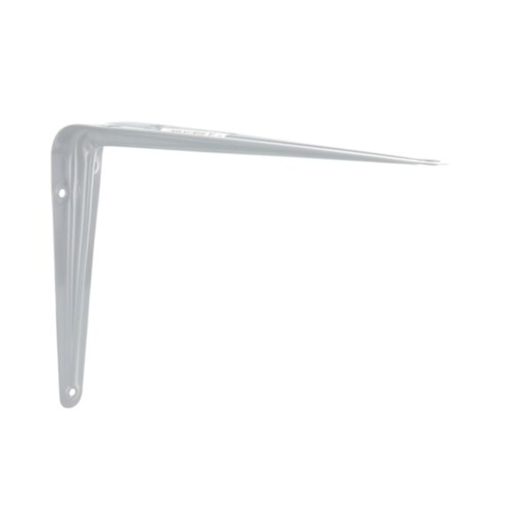 Equerre embouti acier laqué 200 x 250 mm blanc - CIME