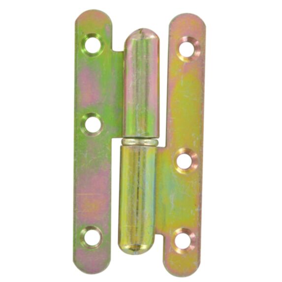 Paumelle de Paris 80x45mm droite acier bichromaté - CIME