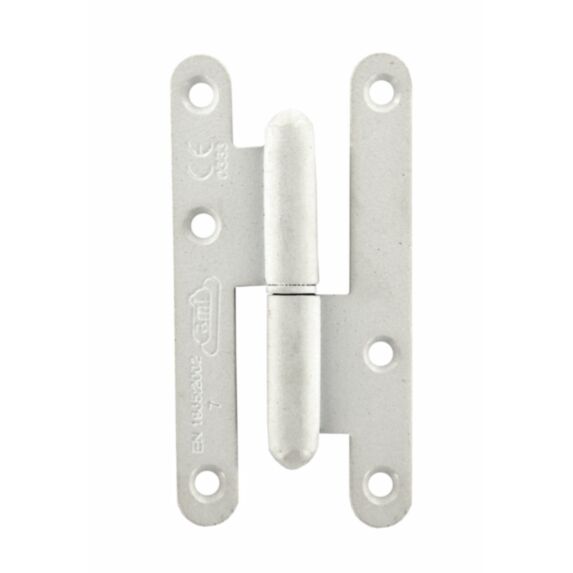 Paumelle de Paris 110x55mm droite acier zingué blanc - CIME
