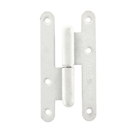 Paumelle de Paris 110x55mm gauche acier zingué blanc - CIME