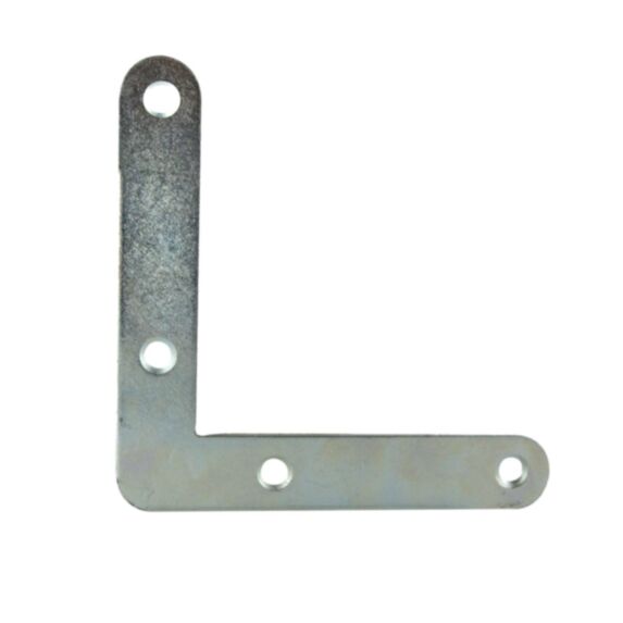 Equerre de fenêtre à bouts ronds en acier zingué 100 x 20 mm - CIME